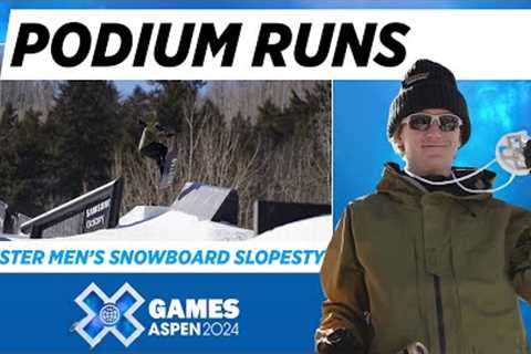 Monster Energy Men’s Snowboard Slopestyle: Top 3 Runs | X Games Aspen 2024