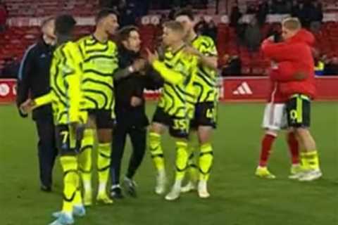 Arsenal Pair Engage in Fiery Post-Match Argument at Nottingham Forest