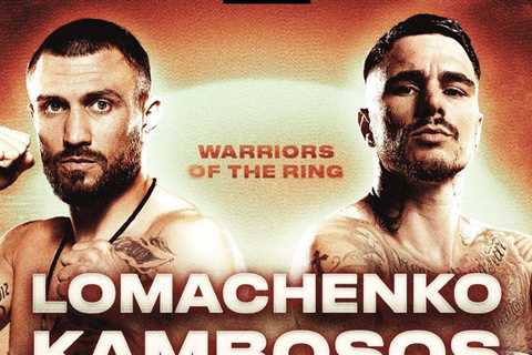 Vasiliy Lomachenko vs George Kambosos Jr official for May 11 in Perth