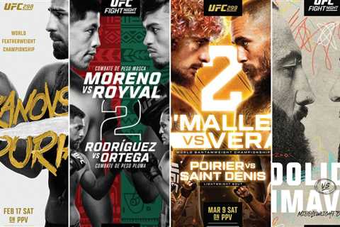 UFC event posters of 2024