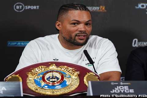 Joe Joyce could get help from Tyson Fury for Zhilei Zhang rematch