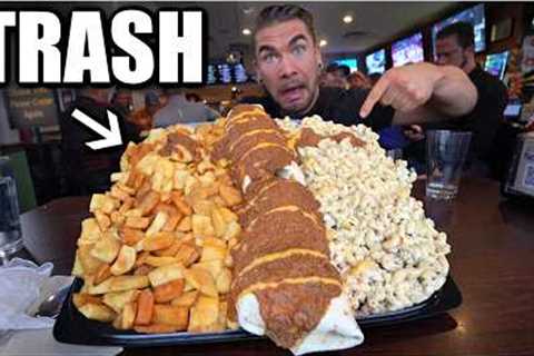 I HAD TO EAT GARBAGE FOR THIS FAMOUS FOOD CHALLENGE IN NEW YORK | Joel Hansen