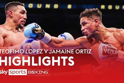 HIGHLIGHTS! Teofimo Lopez vs Jamaine Ortiz  WBO World Super Lightweight title 🏆