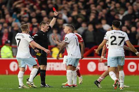 Kalvin Phillips' West Ham Nightmare: Sent Off Against Nottingham Forest