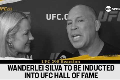 I'M SO HAPPY 😍 - Wanderlei Silva reacts after being inducted into UFC Hall of Fame #UFC298