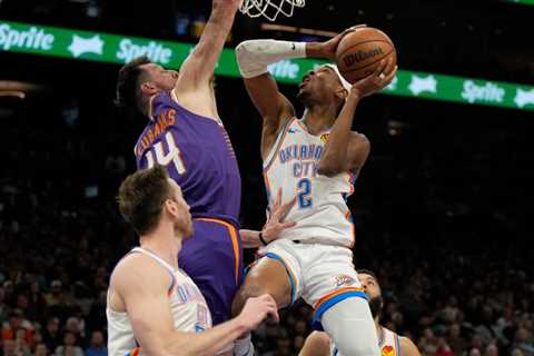 Gilgeous-Alexander has ninth 30-point game in a row as Thunder top Suns