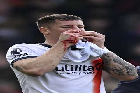 Ross Barkley left bloodied with broken nose during Luton vs Crystal Palace clash