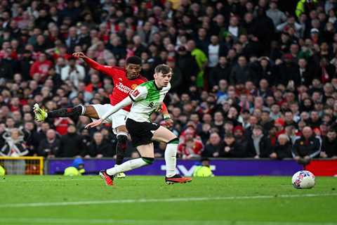 Man Utd’s Amad Diallo Sent Off After Scoring Winning Goal Against Liverpool