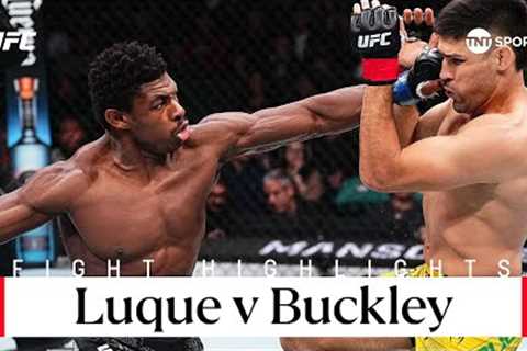 GROUND AND POUND 😳  Vicente Luque vs Joaquin Buckley  #UFC Atlantic City Highlights