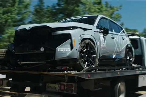 Watch The BMW XM Crash, Flip, And Take Down A Tree At Pikes Peak