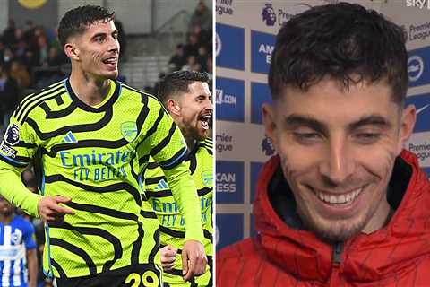 Arsenal star Kai Havertz laughs at his haters after reaching personal milestone at Brighton