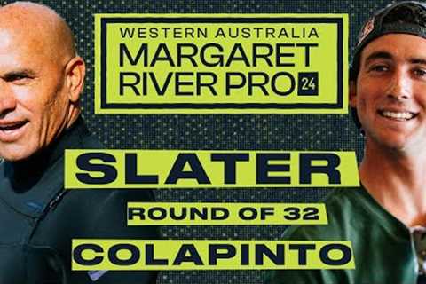 Kelly Slater vs Griffin Colapinto | Western Australia Margaret River Pro 2024 - Round of 32