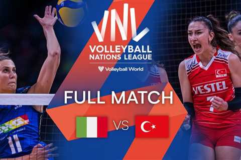 ITA vs.  TUR – Full Match | Semi Final | Women’s VNL 2022