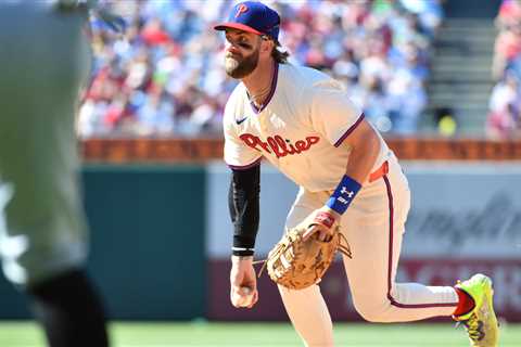 Bryce Harper Is Getting Comfortable With First Base