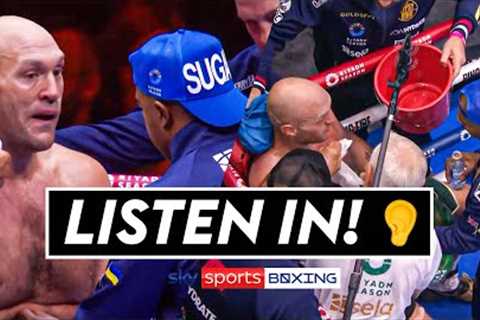 Did Tyson Fury's corner get it wrong? 👂  Listen in to the corner during Fury-Usyk