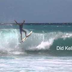 Kelly Slater surfs Lymans in Kailua-Kona Hawaii