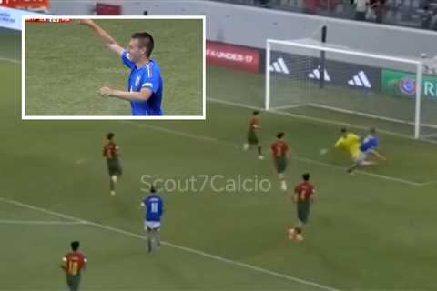 Camarda gets his second goal vs. Portugal in U17 Euro Final