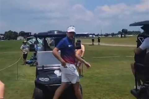 Watch Ian Poulter launch X-rated rant at fan and tell them ‘I suggest you shut the f*** up’ in..