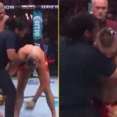 New footage shows Jiri Prochazka struggling to stand after brutal Alex Pereira KO at UFC 303