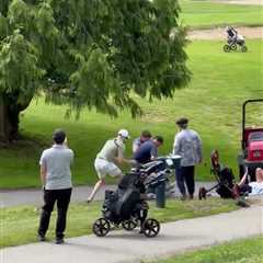 Shocking moment fight breaks out on golf course after players ‘kept hitting their balls’ at another ..