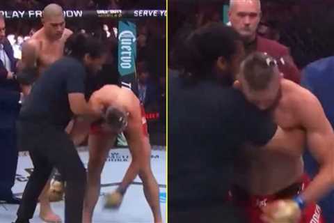 New footage shows Jiri Prochazka struggling to stand after brutal Alex Pereira KO at UFC 303