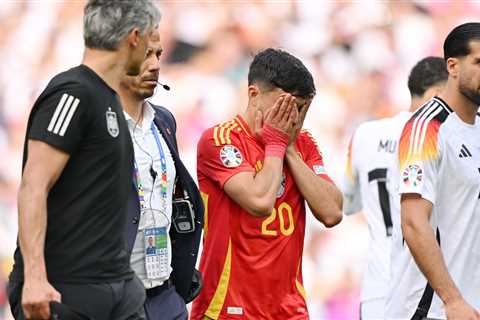 Pedri left emotional as he comes off just seven minutes into Euro 2024 clash after brutal Toni..