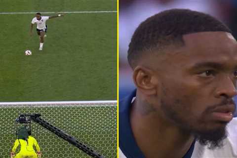 New footage shows how Ivan Toney scored ‘coldest penalty in history’ during England shoot-out..