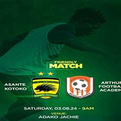 Asante Kotoko to face Arthur Football Academy in first pre-season match on Saturday