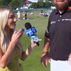 ‘I’m so sorry’ – Stunning golf reporter forced to apologise as Shane Lowry accuses her of..