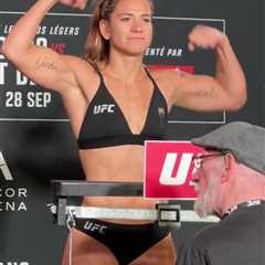 UFC Star Ailin Perez Breaks Down in Tears During Weigh-In for UFC Paris