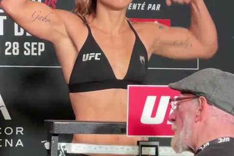 UFC Star Ailin Perez Breaks Down in Tears During Weigh-In for UFC Paris