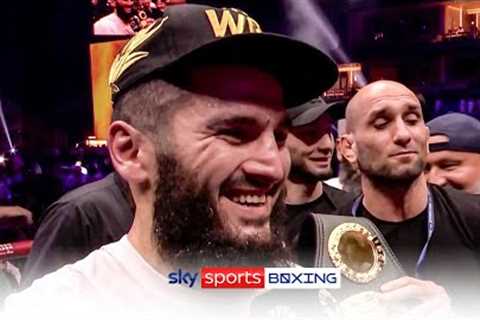 Beterbiev reacts to becoming UNDISPUTED after defeating Bivol! 👑