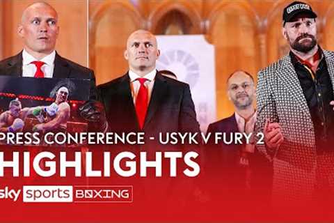 HIGHLIGHTS! Usyk & Tyson Fury's rematch press conference 🗣️