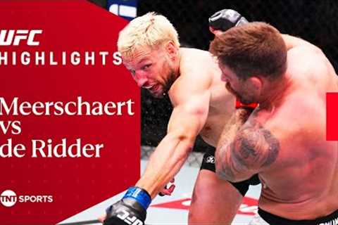 BIG DEBUT! 😯  Gerald Meerschaert v Reinier de Ridder  UFC Fight Night Highlights