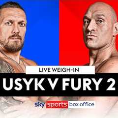 USYK VS FURY 2 💪  LIVE WEIGH-IN!