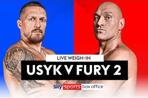 USYK VS FURY 2 💪  LIVE WEIGH-IN!