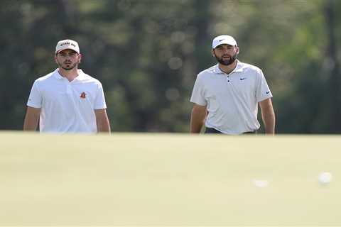 What does Masters star Jose Luis Ballester’s hat say?