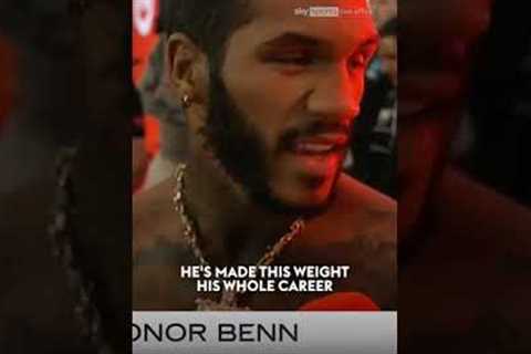 He ain't got no sympathy round here! 🗣️ Conor Benn on Chris Eubank Jr not making weight ❌