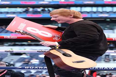 EXCLUSIVE: Ed Sheeran Impersonator Crashes Boxing Match with Hannibal Lecter Lookalike! What's the..