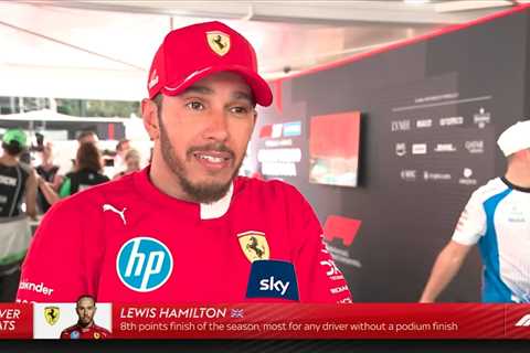 When Lewis Hamilton Nearly Lost It On Live TV (And Why I Can't Stop Thinking About It)