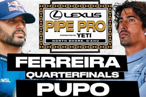 Italo Ferreira vs Miguel Pupo | Lexus Pipe Pro presented by YETI 2025 - Quarterfinals