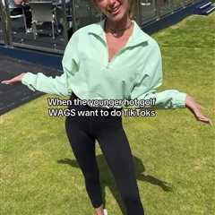 Jena Sims steals the show at The Open with viral TikTok dance with the ‘younger hot golf Wags’