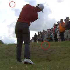 Baffled Rory McIlroy hits TWO balls with ONE shot in incredible never-seen-before incident at The..