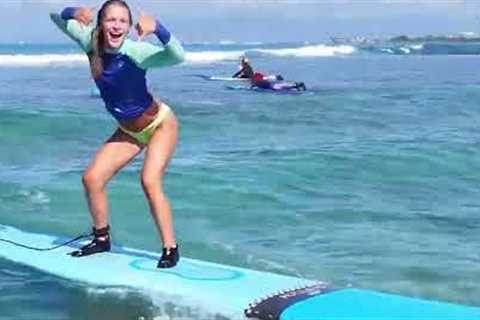 Surf Lessons in Waikiki 🌊 | Learn to Surf with Hawaii Surfing Academy + Free Drone Videos!