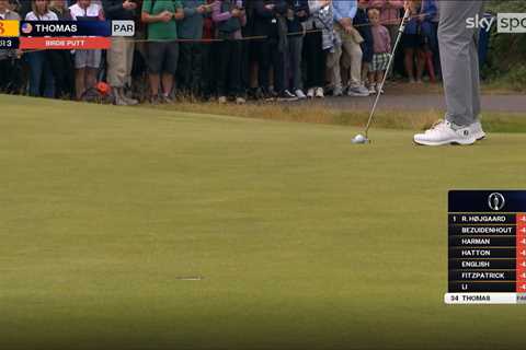 Justin Thomas tries casting a spell on golf ball in desperate attempt to nail birdie putt at The..