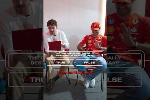 More drama than the Colosseum ⚔️🤣Watch the full video now! #ScuderiaFerrari #F1Shorts