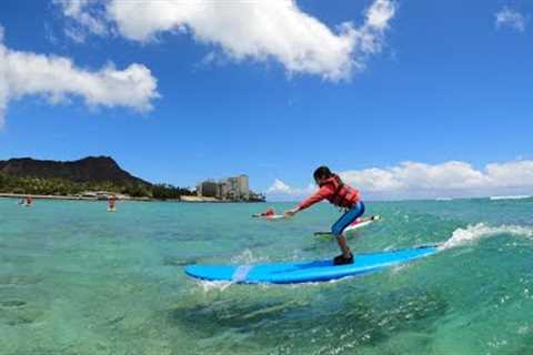 Wipe Outs! Surfing Lessons in Hawaii Part 2  | August 2022 | #shorts