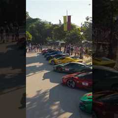 The wait is over. The #FerrariCavalcade steps into the spotlight. #Ferrari
