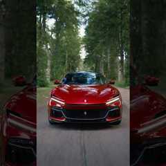 The castle, where the #FerrariPurosangue's beauty is boundless.  #Scotland #DrivingFerrari #Ferrari