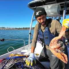 Crabbing at Half Moon Bay at Night Fall - Happy Thanksgiving!